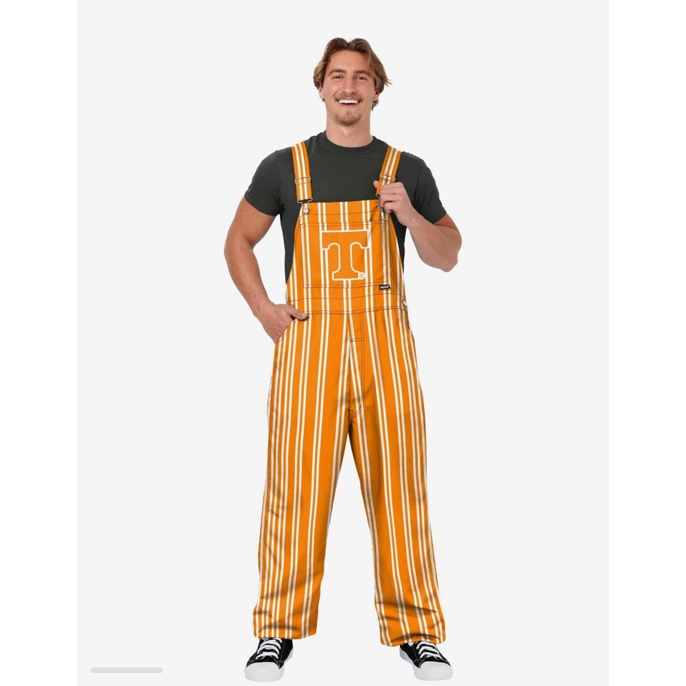 FOCO Men's Tennessee Volunteers NCAA College Logo Sideline Spirit Bib Overalls L